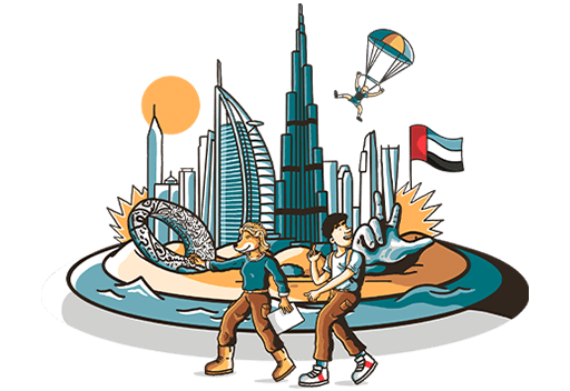 ilustracion emiratos arabes unidos