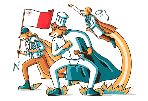 miniatrua ilustracion practicas malta